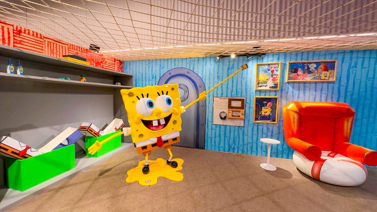 Exposição inédita de Bob Esponja começa nesta quinta-feira (16) no Salvador Shopping