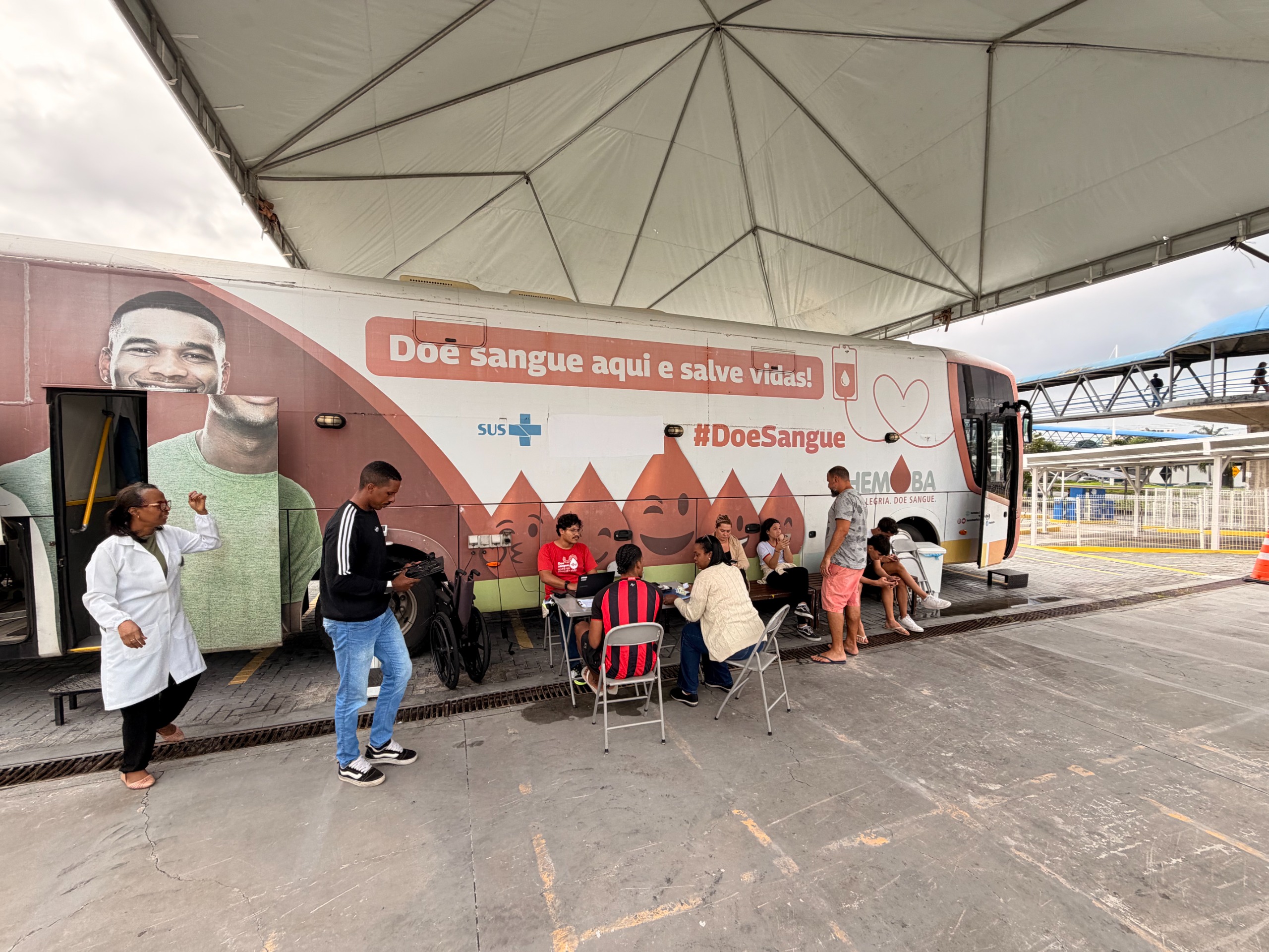 Salvador Norte recebe Hemóvel para doação de sangue e cadastro de medula óssea